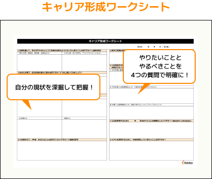 【無料ダウンロード！】キャリア形成ワークシート